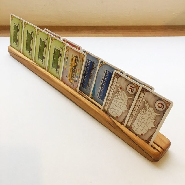 木製カードスタンド、無垢、ボードゲーム