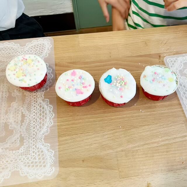 アロマのカップケーキバスボム