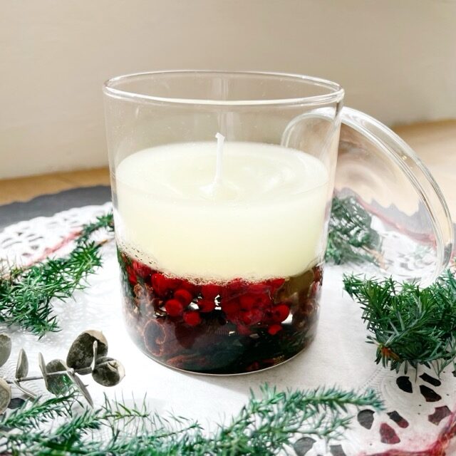 冬のアロマキャンドル