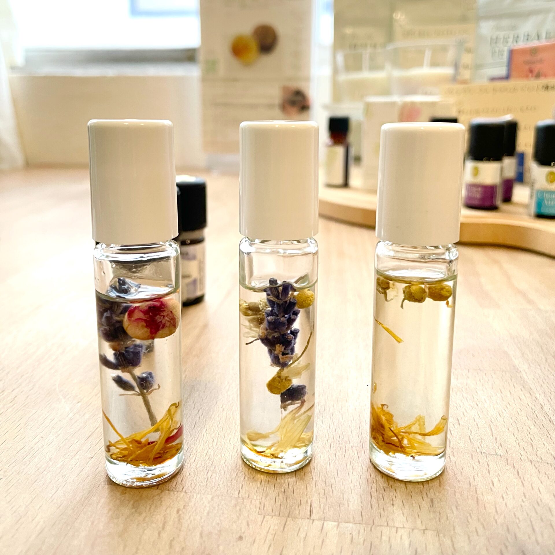 ロールオンアロマ、アロマワークショップ