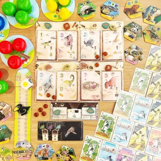 ボードゲーム、ファースト・ジャイアント：古生物博物館、ペンギンパーティ、はじめてのゲーム・果樹園、アーク・ノヴァ：サンクチュアリ