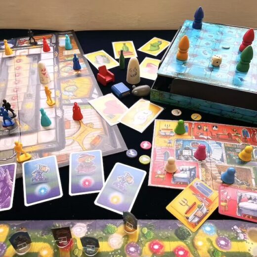 ボードゲーム、ボードゲーム会、ボードゲーム販売、ヒューゴ、おばけキャッチ、魔法のラビリンス、かくれんぼオバケ、魔法の山カードゲーム
